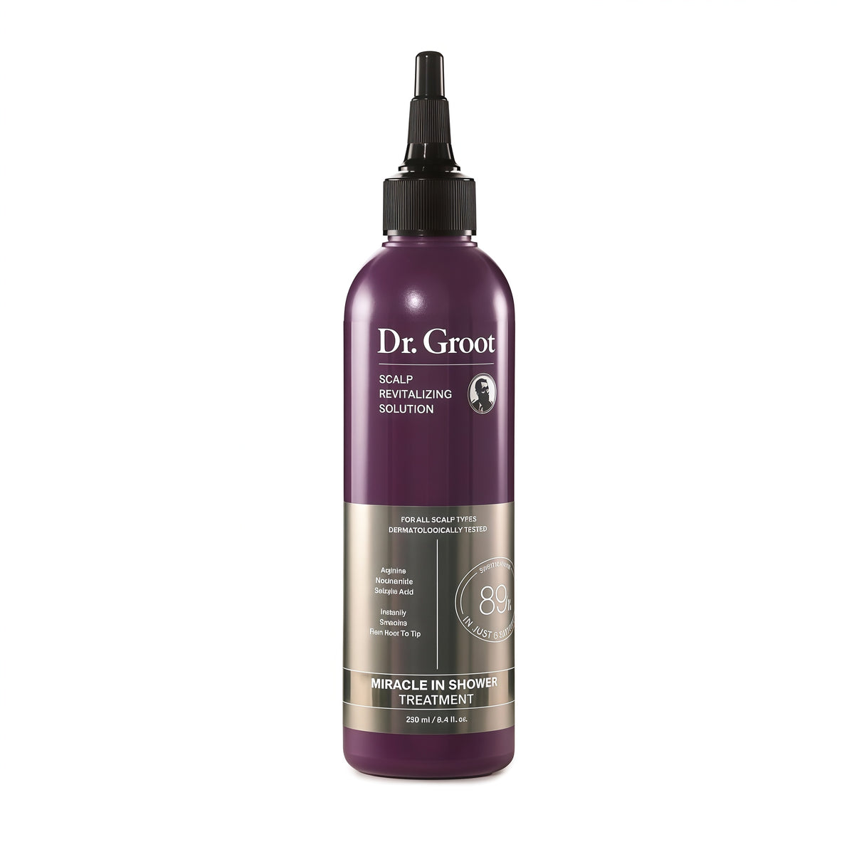 Dr. Groot Miracle in Shower Moisturizing Treatment for Hair Loss, Korean Hair Care Rinse, Rosemary Oil for Smooth, Healthier-Looking Hair in 5 Seconds, Scalp Revitalizing Solution